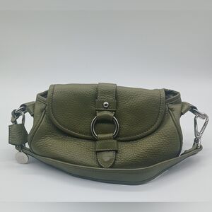Banana Republic Green Leather Handbag and Wallet Vintage​​​
